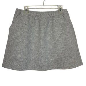 Pink Lily Sweatshirt Weight Skorts Size Medium Heather Gray Pockets